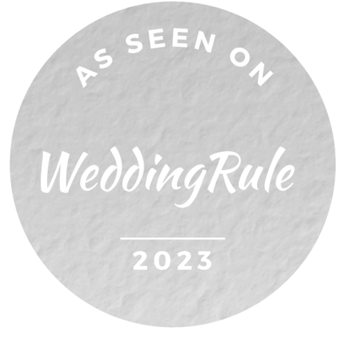 As seen on Wedding Rule 2023